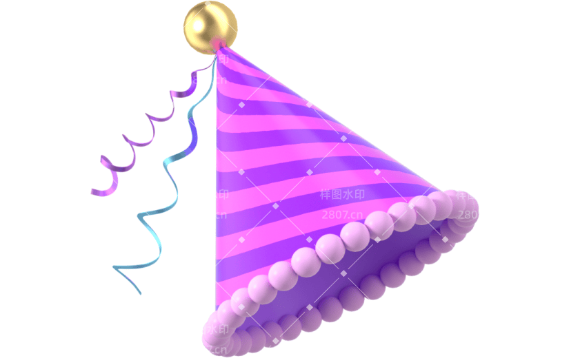 3d创意生日帽