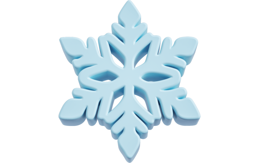 元素 C4D3D立体雪花