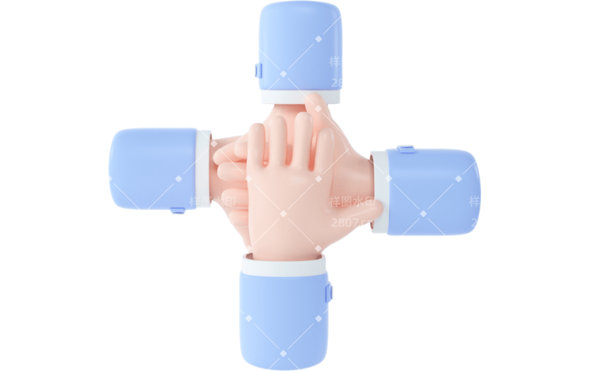 创意3d立体创意手势元素