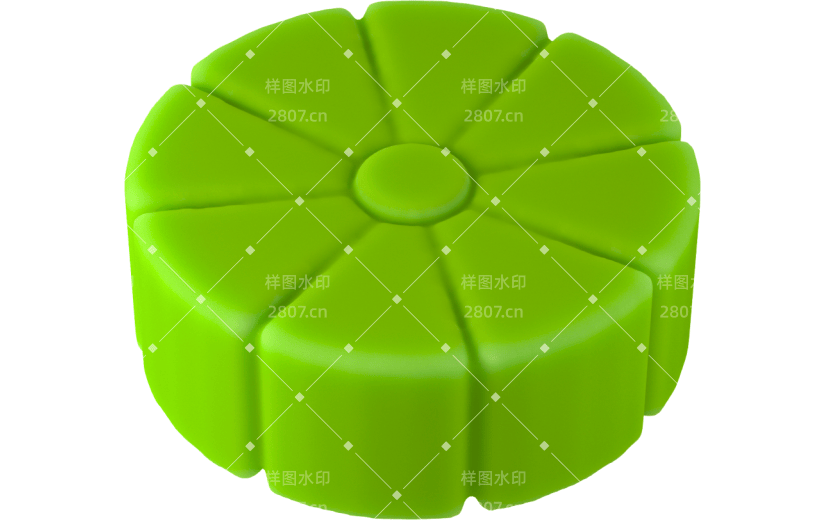 3d创意绿色抹茶绿豆中秋月饼