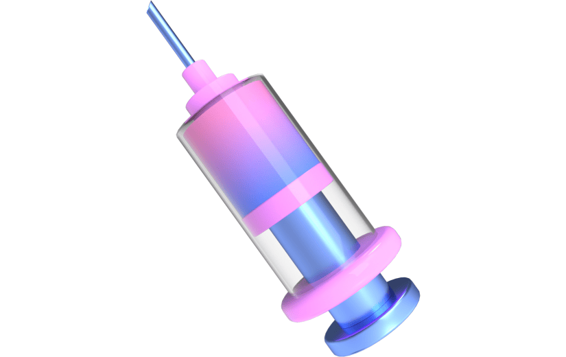 3d创意质感医疗用品针管