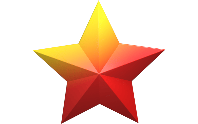 3d创意建党节五角星