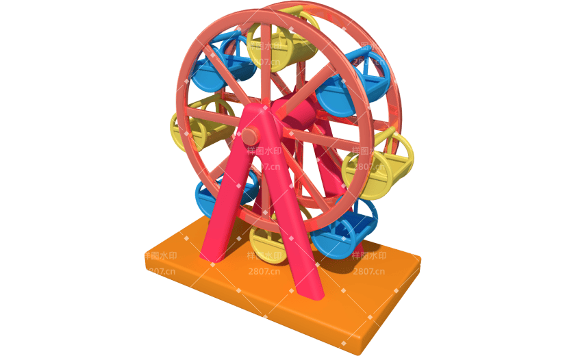 元素卡通3D玩具摩天轮