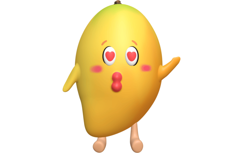 3D立体亲亲芒果酱