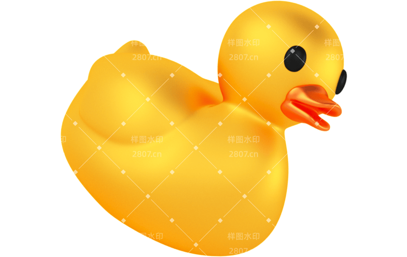 创意3d立体创意小鸭子元素