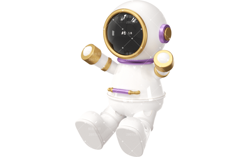 元素3D 科技感航空机器人