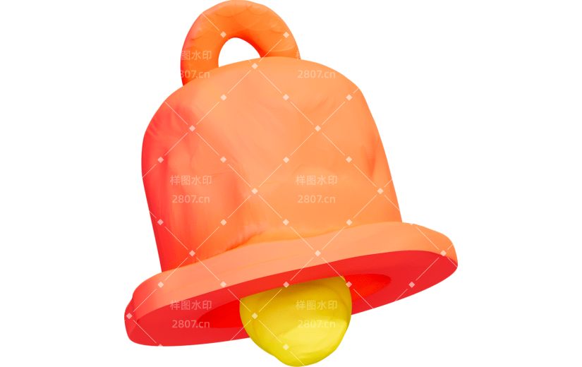 趣味粘土风铃铛3D元素