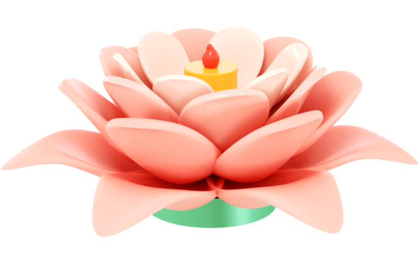 元素3D 莲花灯 花灯