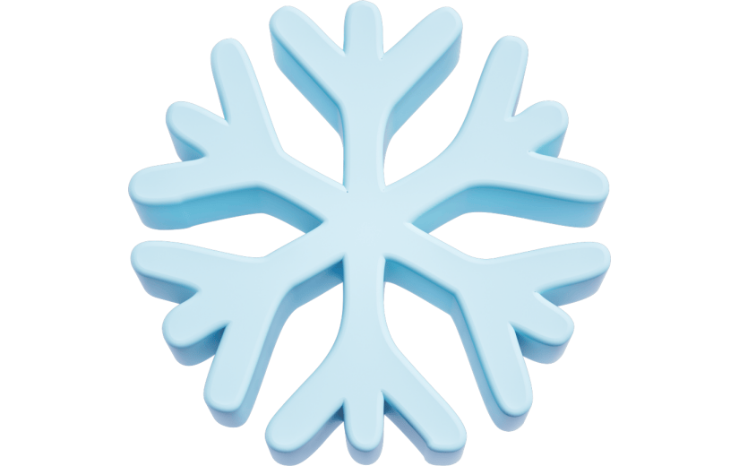 元素 C4D3D立体雪花