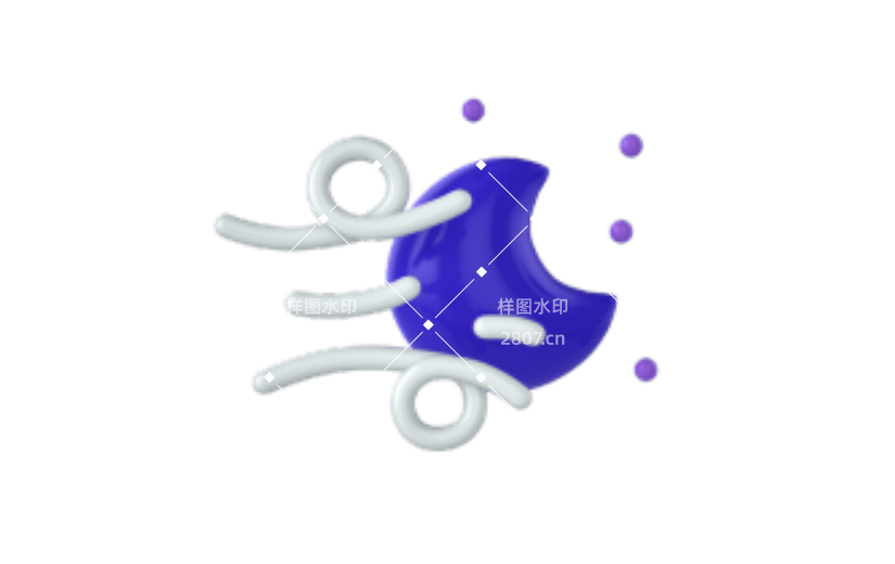 3D天气大风星辰元素建模渲染