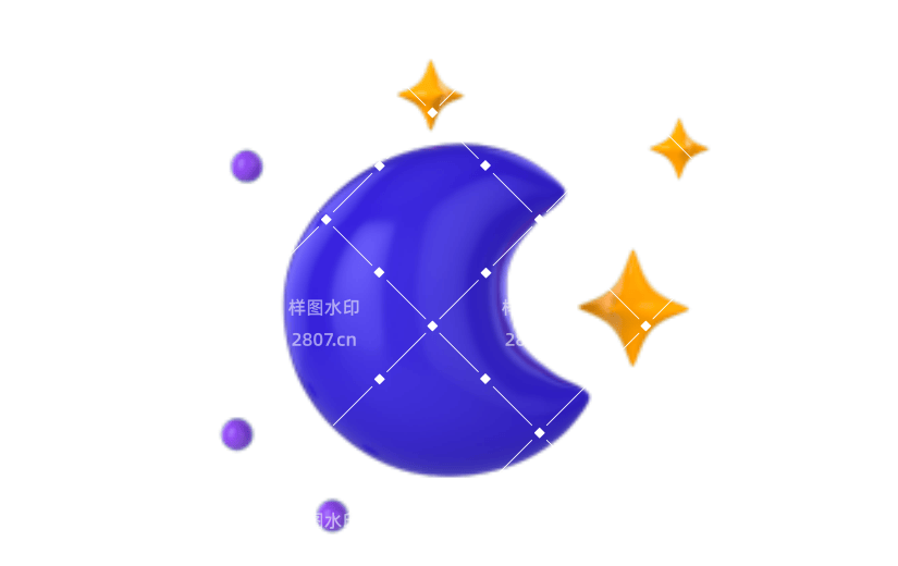 3D天气日月星辰元素建模渲染