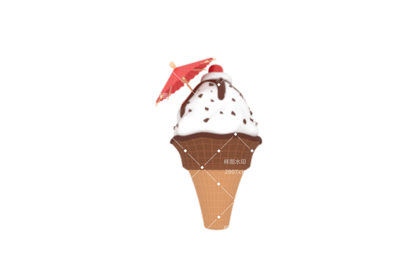 夏日美食冰淇淋创意模型