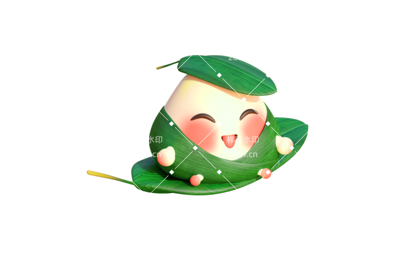 端午节3D可爱卡通粽子元素