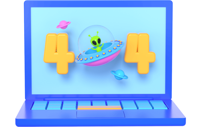 3d创意卡通404页面
