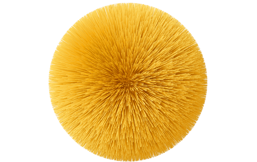 元素C4D立体黄色简约绒线球