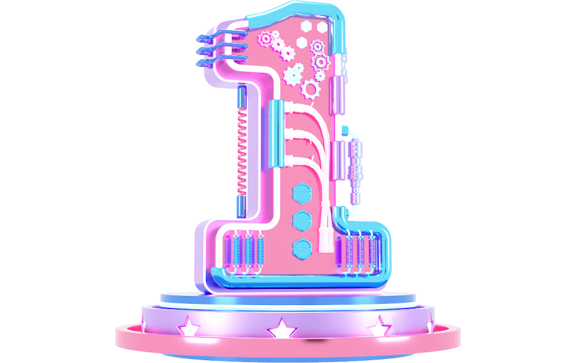c4d科幻霓虹灯1数字3d元素