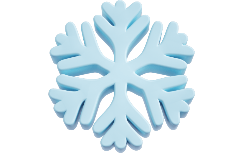 元素 C4D3D立体雪花