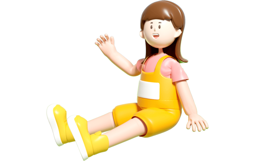 绿色清新六月你好3D元素