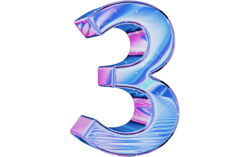 C4D梦幻数字元素3