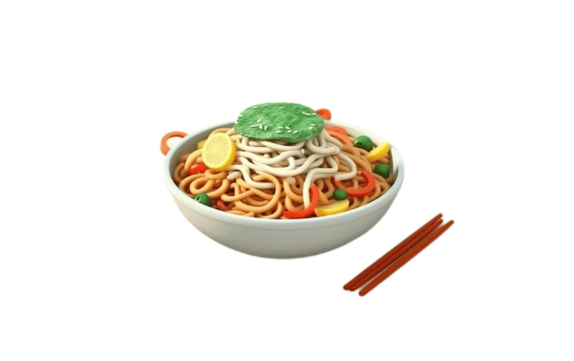 3D风格美味美食面条宣传3D元素