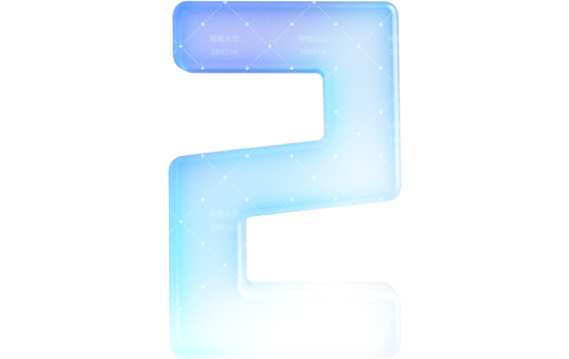 元素卡通3D倒计时数字