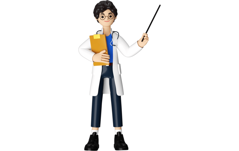 元素3D人物卡通医生