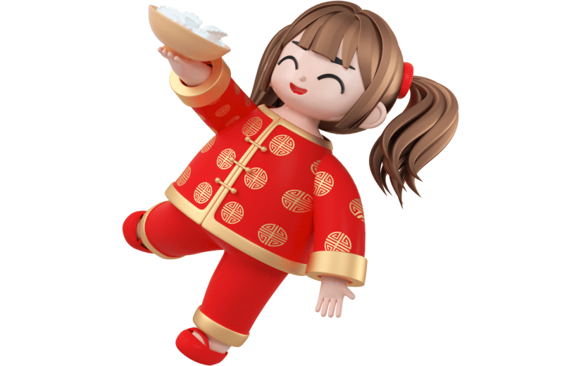创意3d立体创意包饺子元素