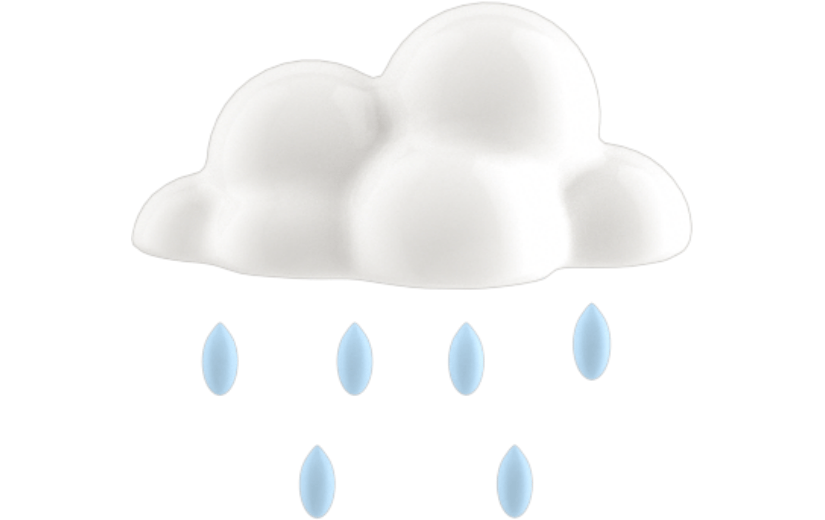 元素创意下大雨质感元素