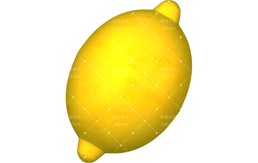 元素3D柠檬水果