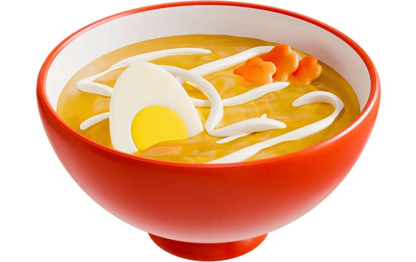 元素3D汤面面条