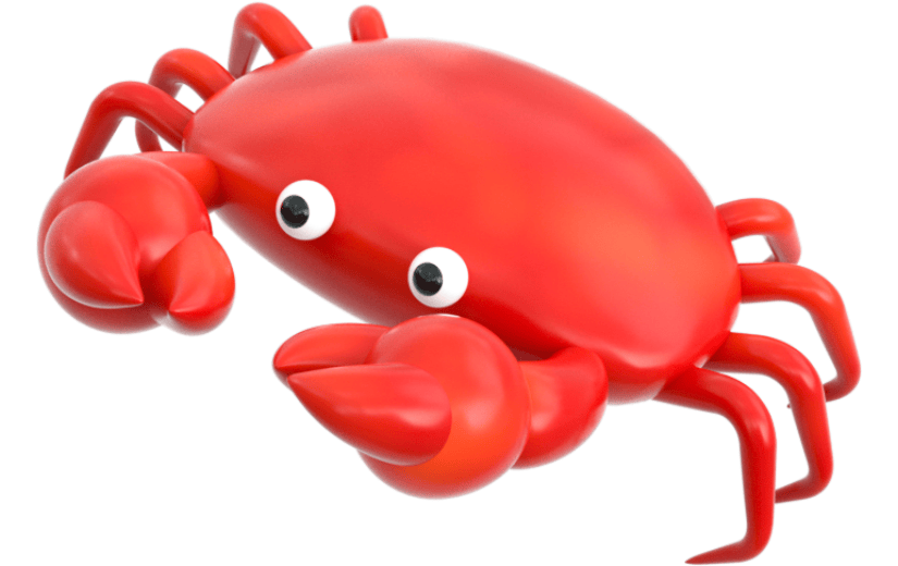 元素3D卡通螃蟹