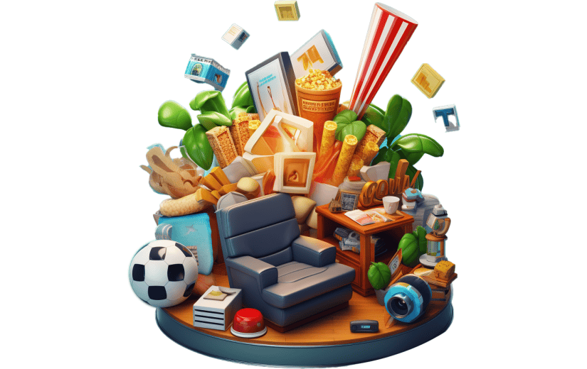 3D风格家庭宅家物品合集宣传3D元素