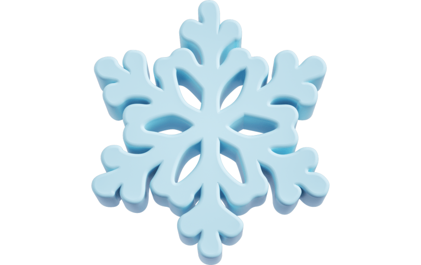 元素 C4D3D立体雪花