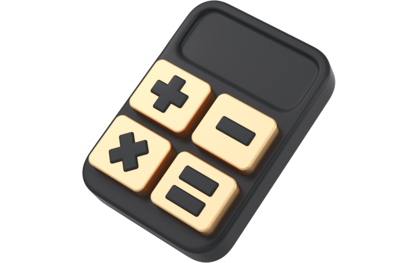 创意3d立体创意计算器元素