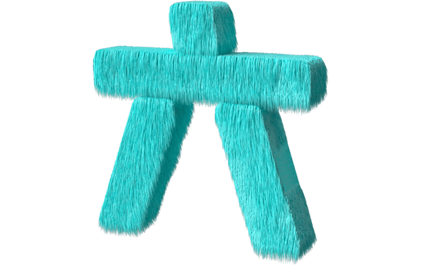 元素3D卡通毛绒数字六