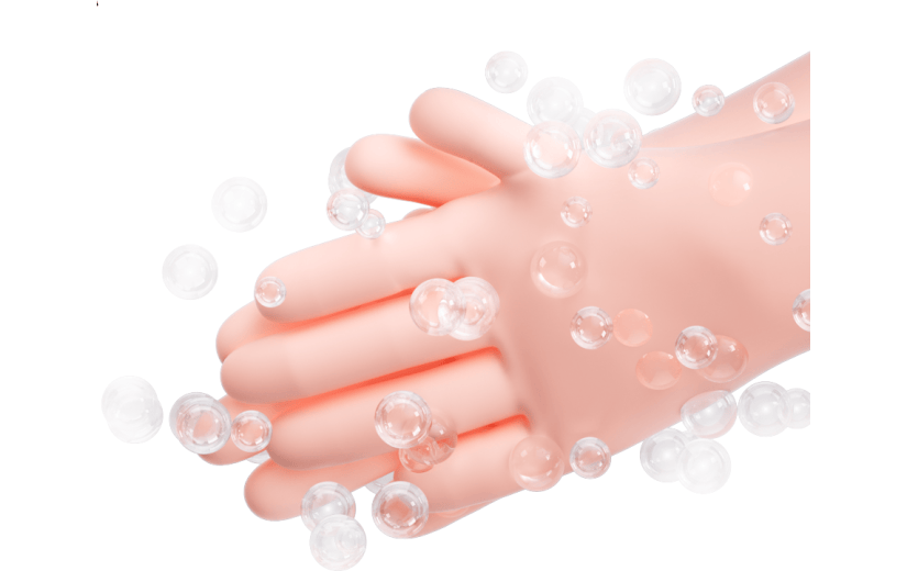 元素 C4D3D立体卡通洗手