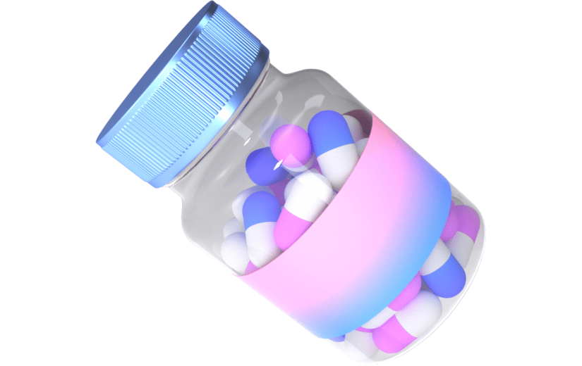 3d质感医学用品药瓶