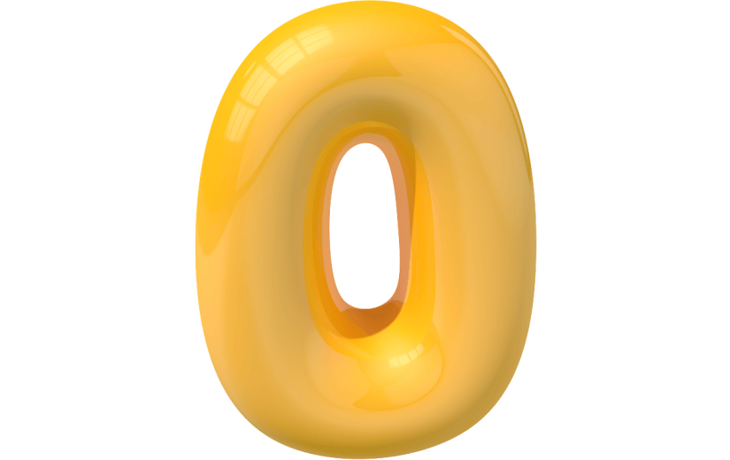 元素卡通3D泡泡质感数字