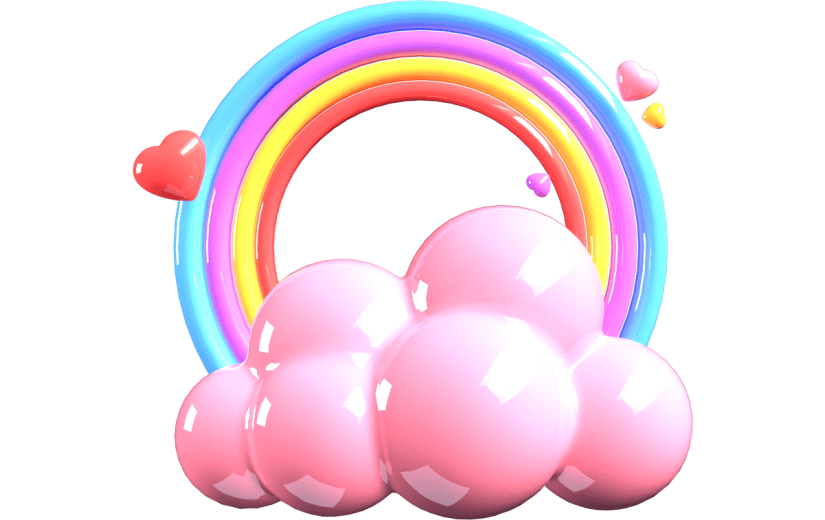 C4D3D立体七夕活动促销质感元素