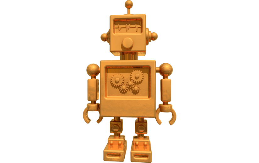 元素卡通3D质感机器人