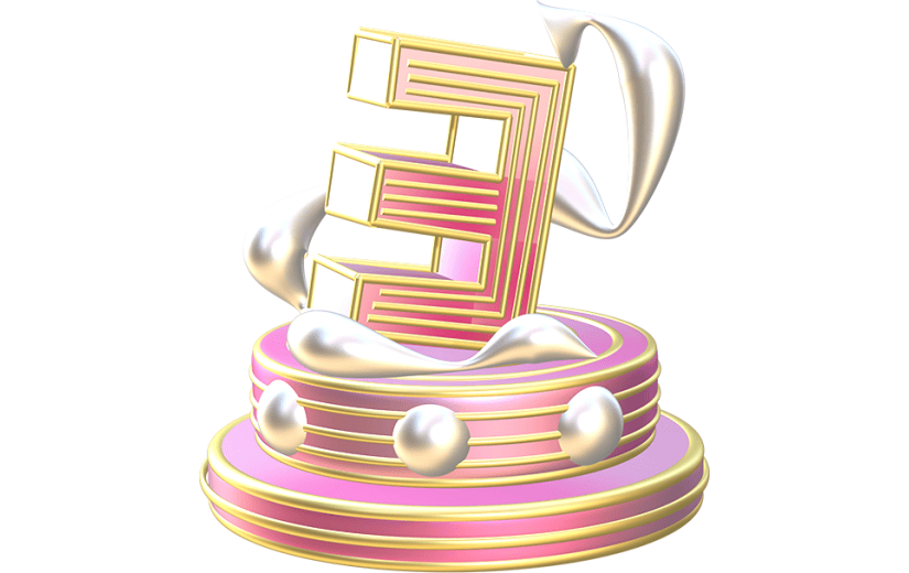 创意3D倒计时3天