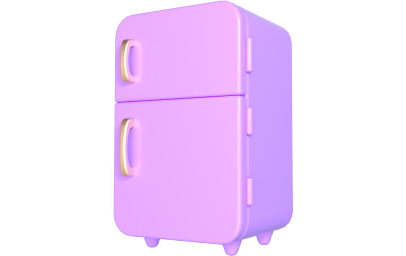元素卡通3D冰箱
