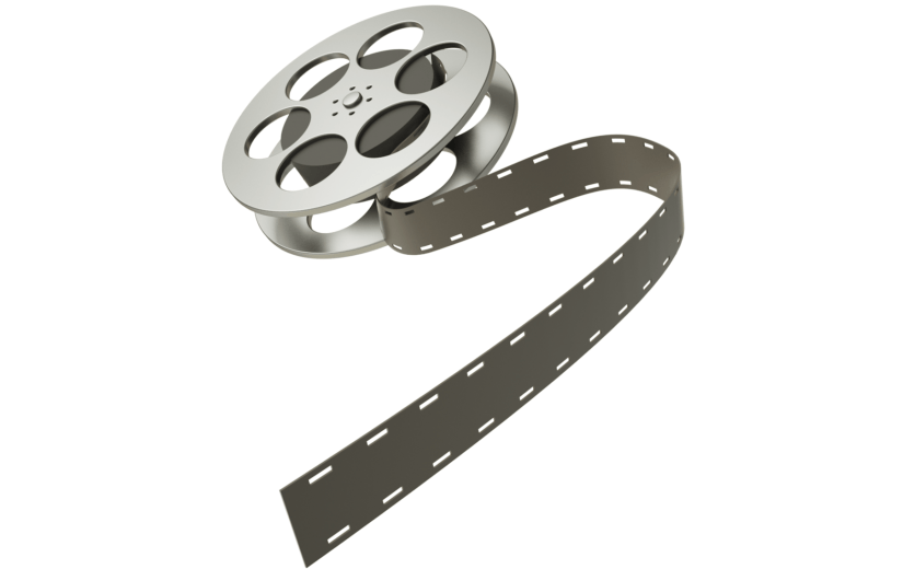 元素C4D立体黑色质感胶卷