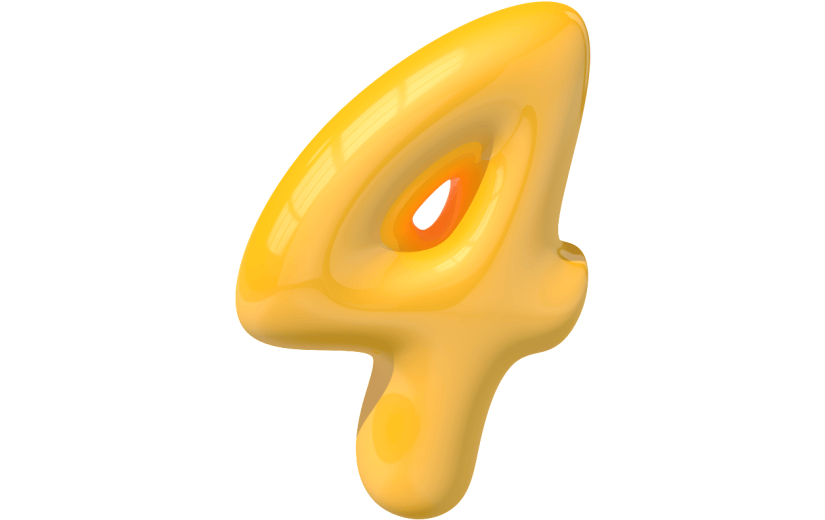元素卡通3D泡泡质感数字
