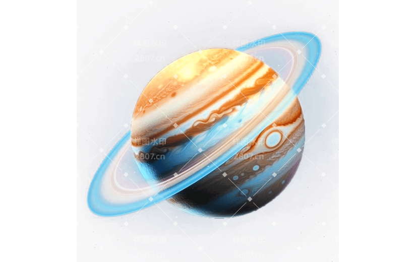 3D风格外星星球环绕宣传3D元素