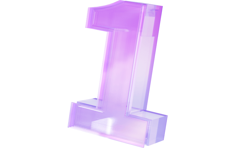 3d创意玻璃炫彩质感艺术字倒计时1天