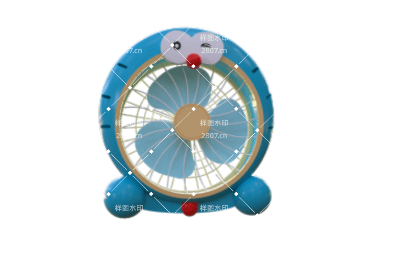 C4D日常元素卡通哆啦A梦小风扇