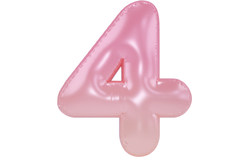 3d创意质感生日气球数字字母