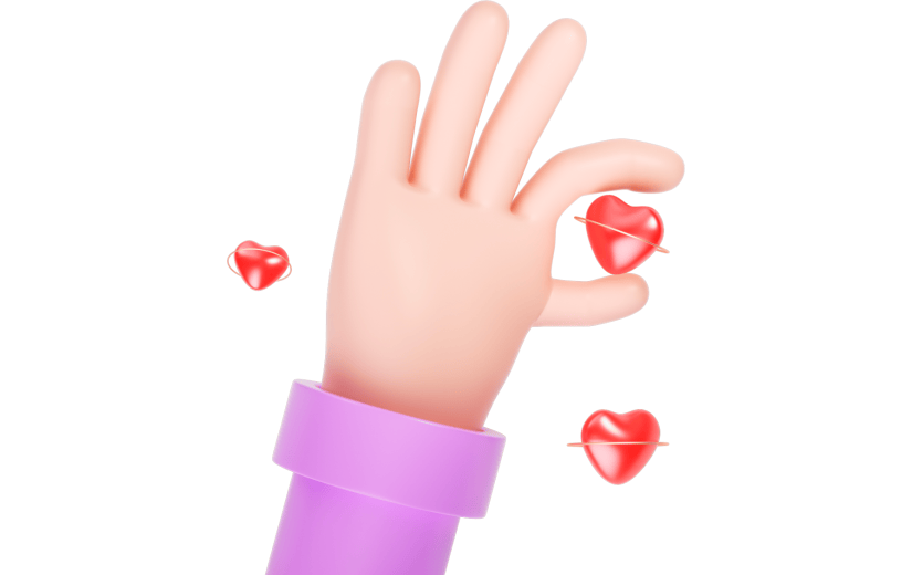 元素 C4D3D立体感恩节卡通手势