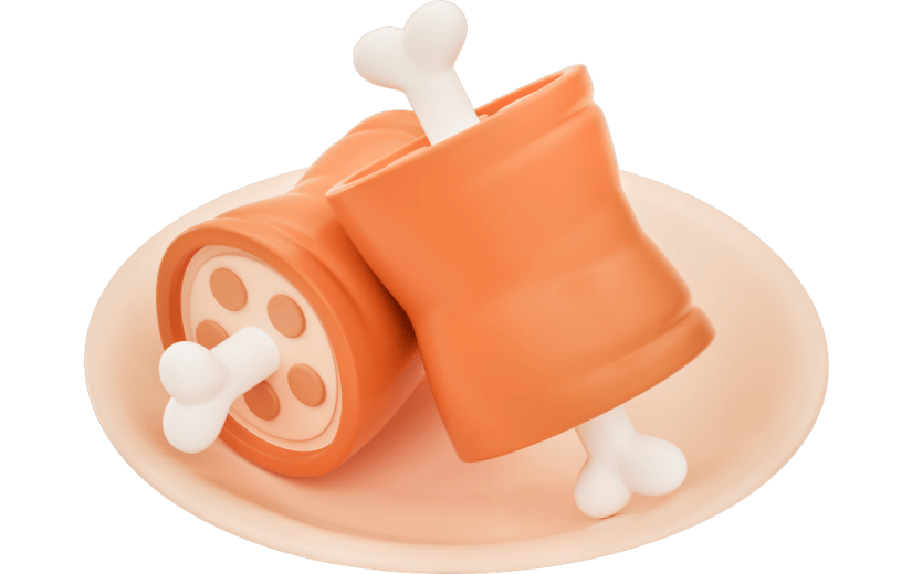 元素 C4D3D立体火鸡腿